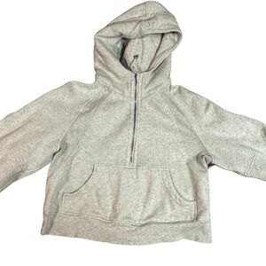 Lululemon Oversized Scuba Light Gray Hoodie